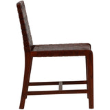 Benson Leather Dining Chair, Antique Brown, Set of 2