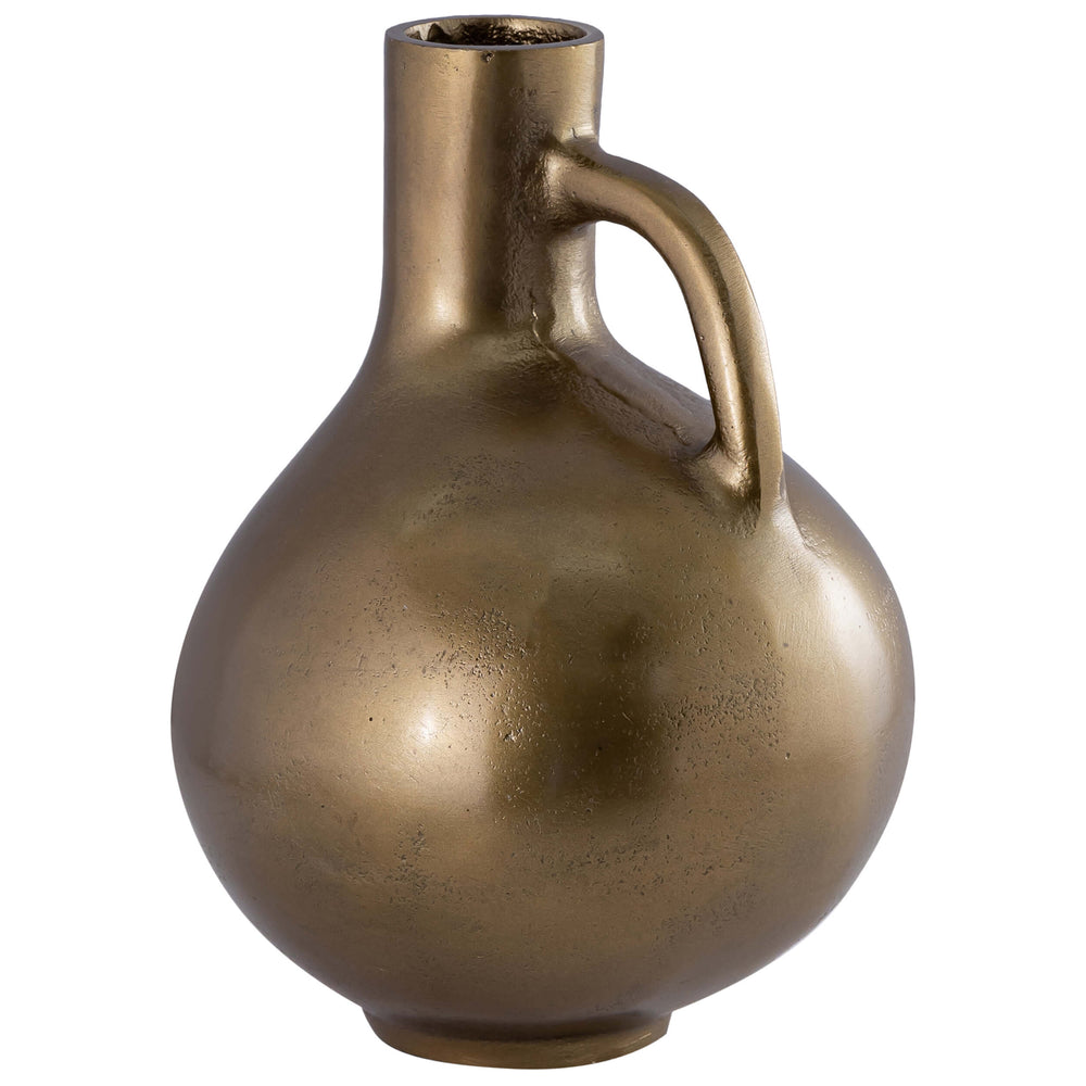 Mattice Vase, Antique Brass-Accessories-High Fashion Home