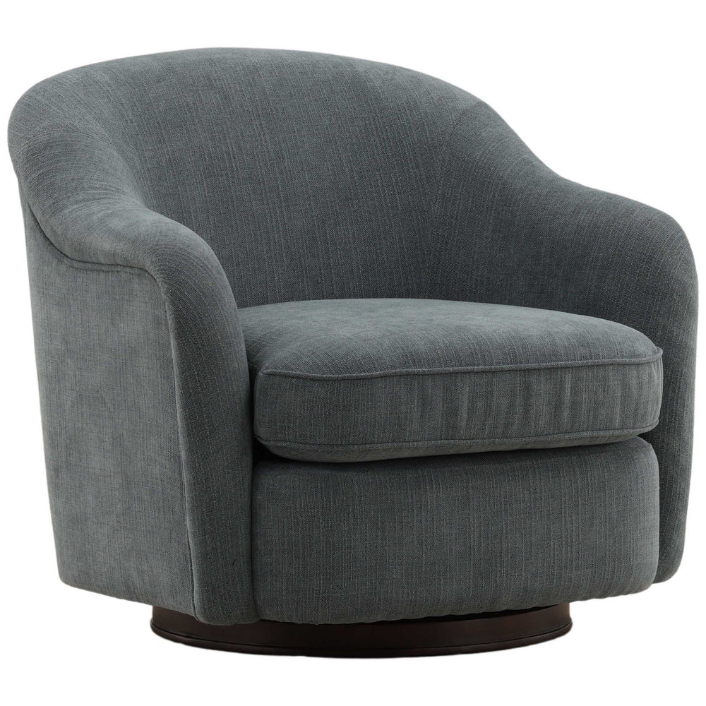 Lili Swivel Chair, Sepulveda Blue