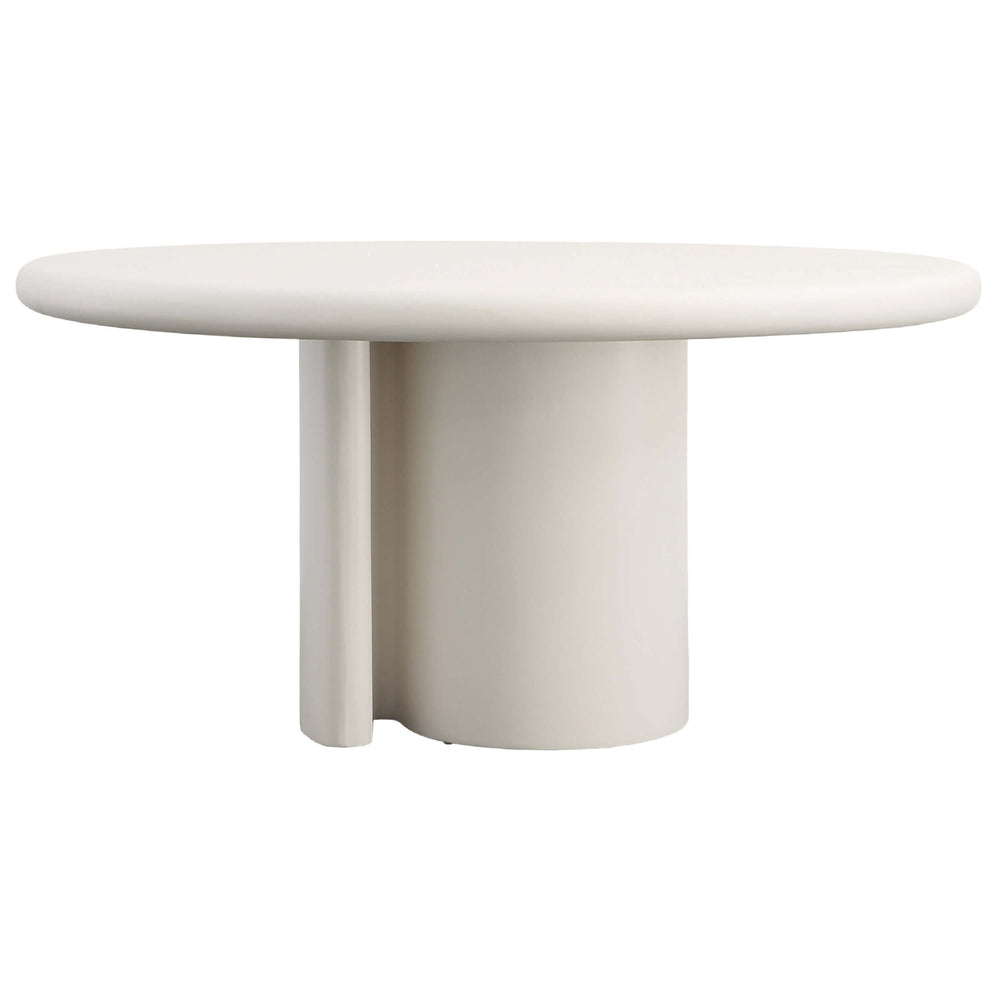 Nemus Outdoor Dining Table, White-Furniture - Dining-High Fashion Home