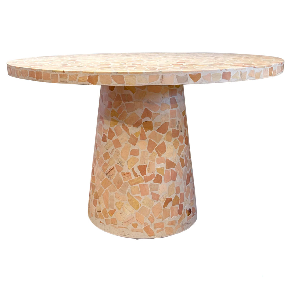 Devin Outdoor Dining Table, Coral