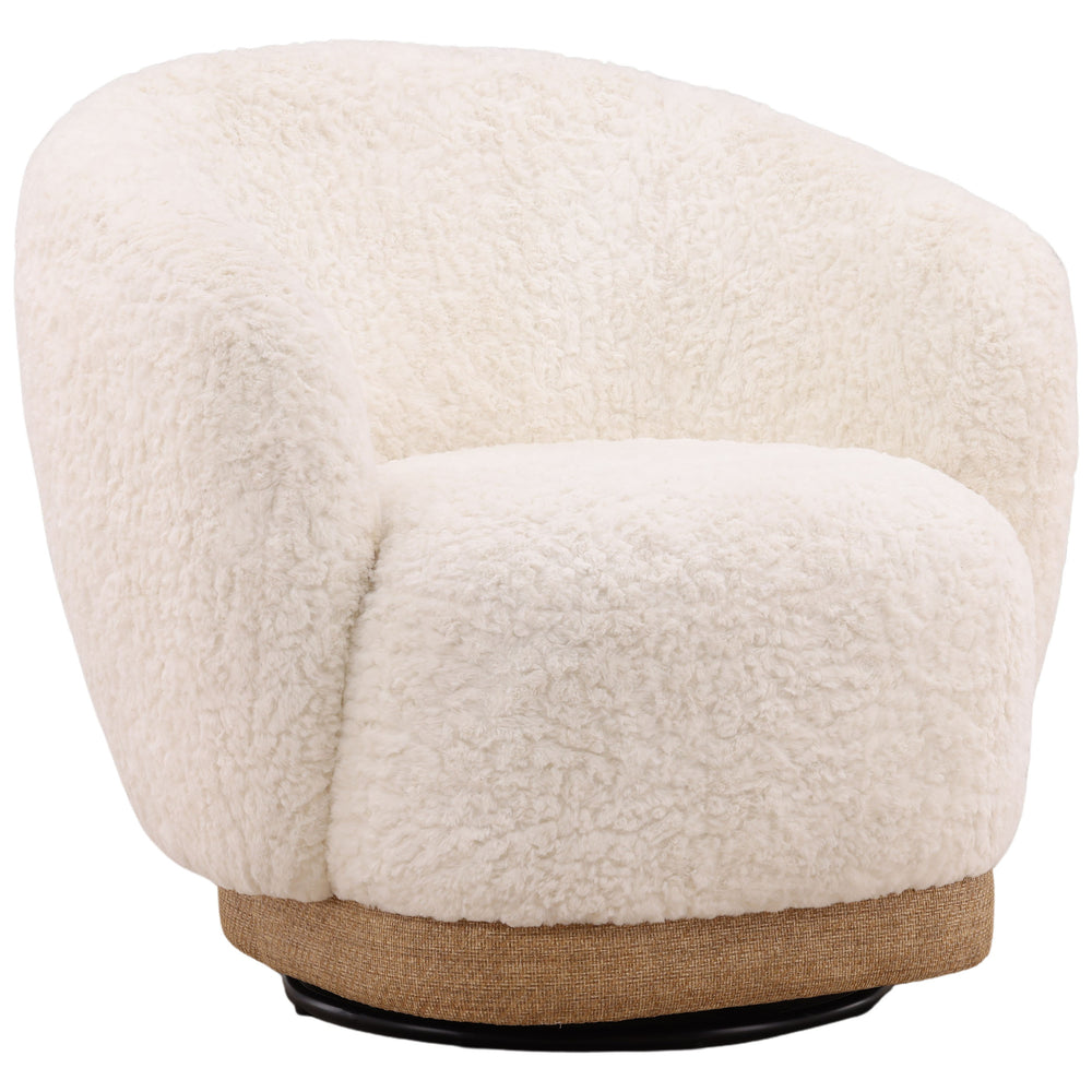 Jinora Swivel Chair, Cream