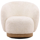 Jinora Swivel Chair, Cream