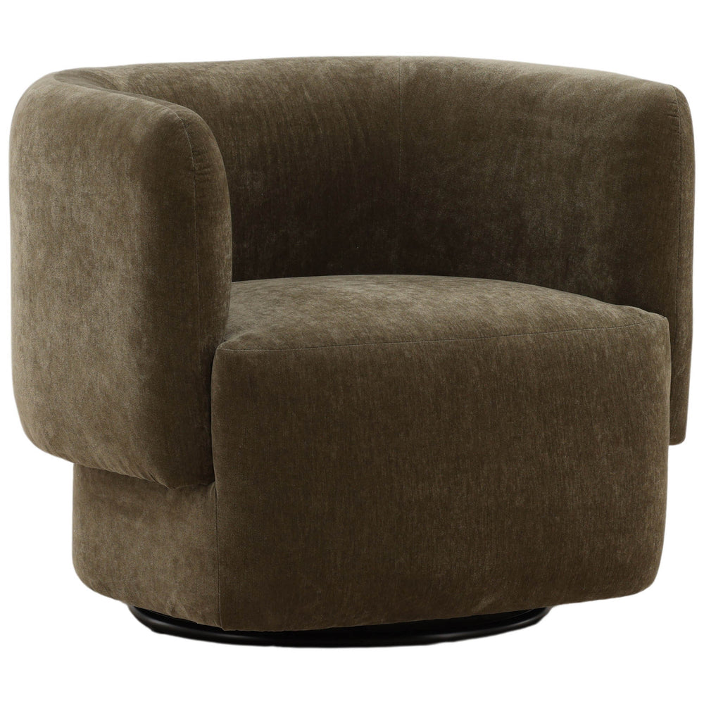 Toph Swivel Chair, Moss Olive