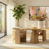 Traverly Dining Table, Light Natural