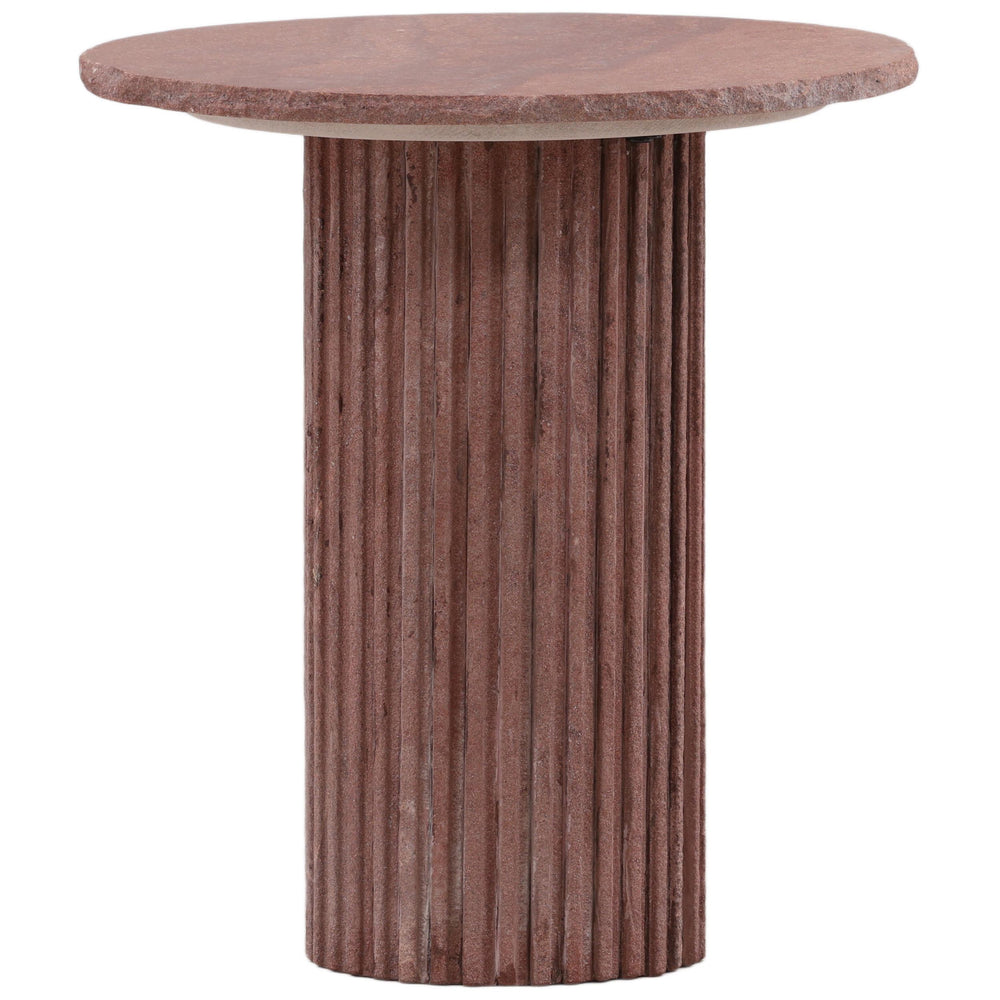 Ellison Outdoor Side Table, Rust