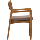 Sova Outdoor Dining Chair, Brown, Set of 2