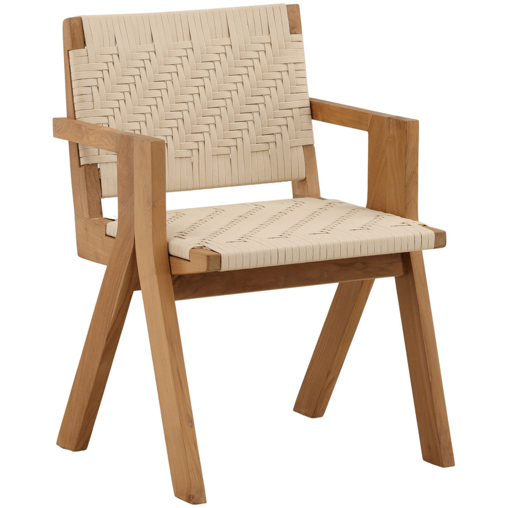 Mesa Outdoor Dining Chair, Cream , Set of 2