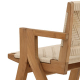 Mesa Outdoor Dining Chair, Cream , Set of 2