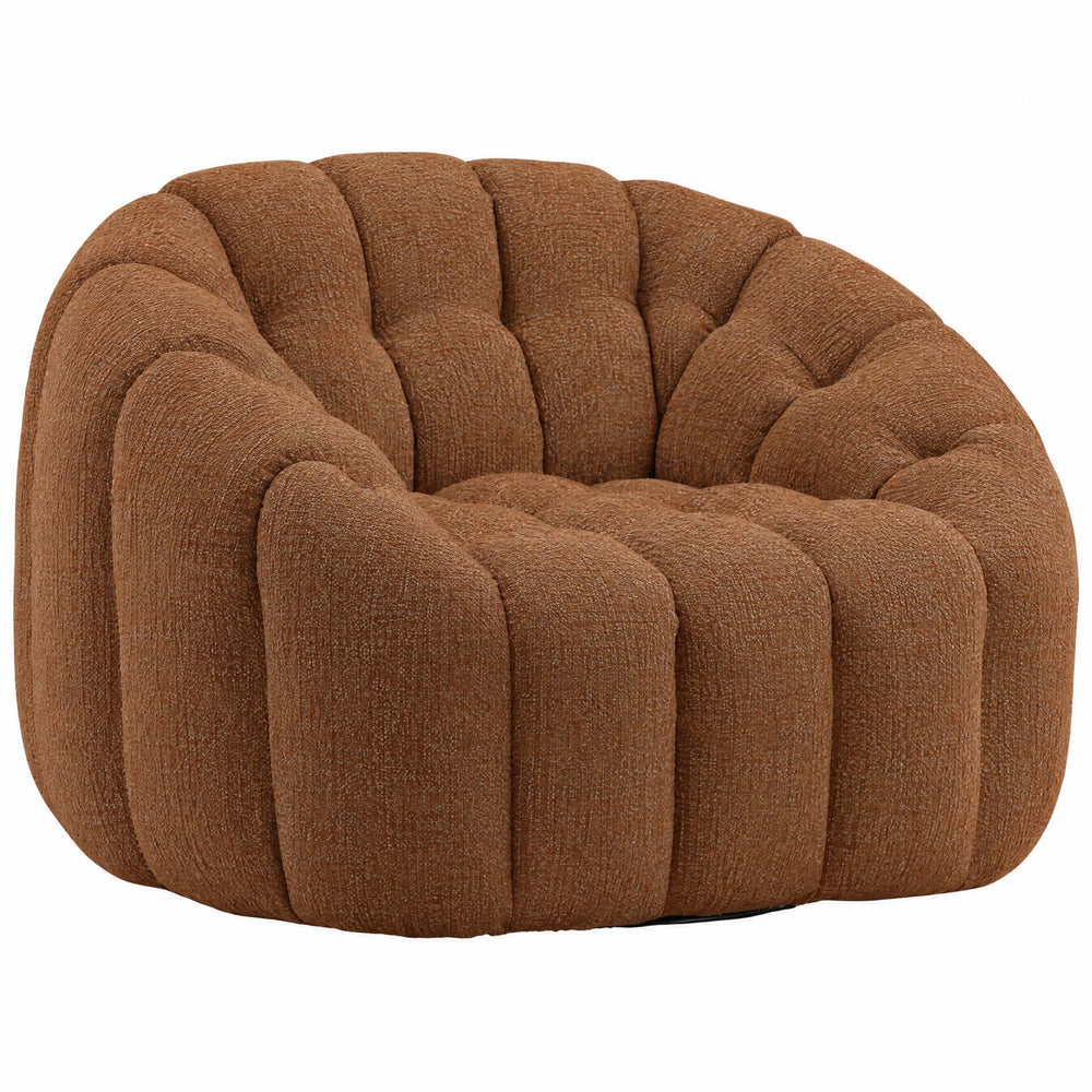 Rume Swivel Chair, Rust