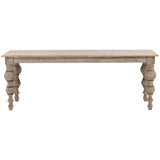 Merak Rectangular Dining Table, Antique Weathered