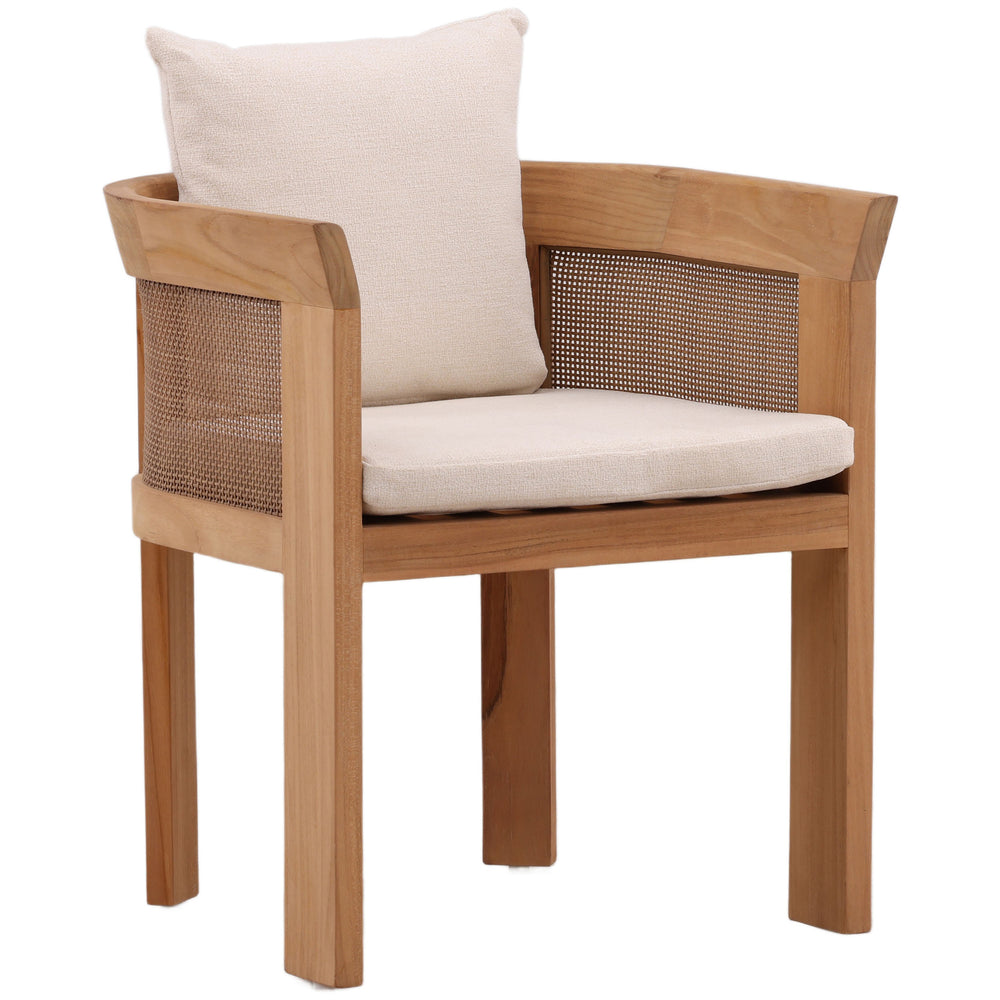 Cressan Outdoor Dining Chair, Cream
