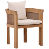 Cressan Outdoor Dining Chair, Cream