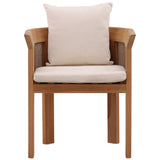 Cressan Outdoor Dining Chair, Cream