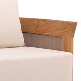 Cressan Outdoor Sofa, Cream