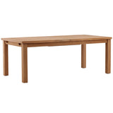 Cosette Extendable Outdoor Dining Table, Natural
