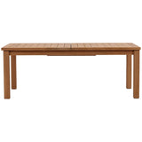 Cosette Extendable Outdoor Dining Table, Natural