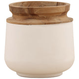 Nina Short Pot, White