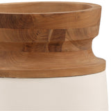 Nina Tall Pot, White