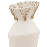 Tavi Vase, White/Natural, Set of 2