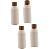 Ludlow Vase, White/Natural, Set of 4