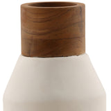 Ludlow Vase, White/Natural, Set of 4