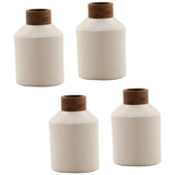 Wrenley Vase, White/Natural, Set of 4