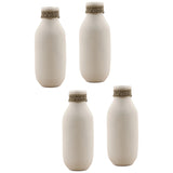 Flinton Vase, White/Natural, Set of 4
