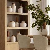 Yarley Vase, White/Natural, Set of 4