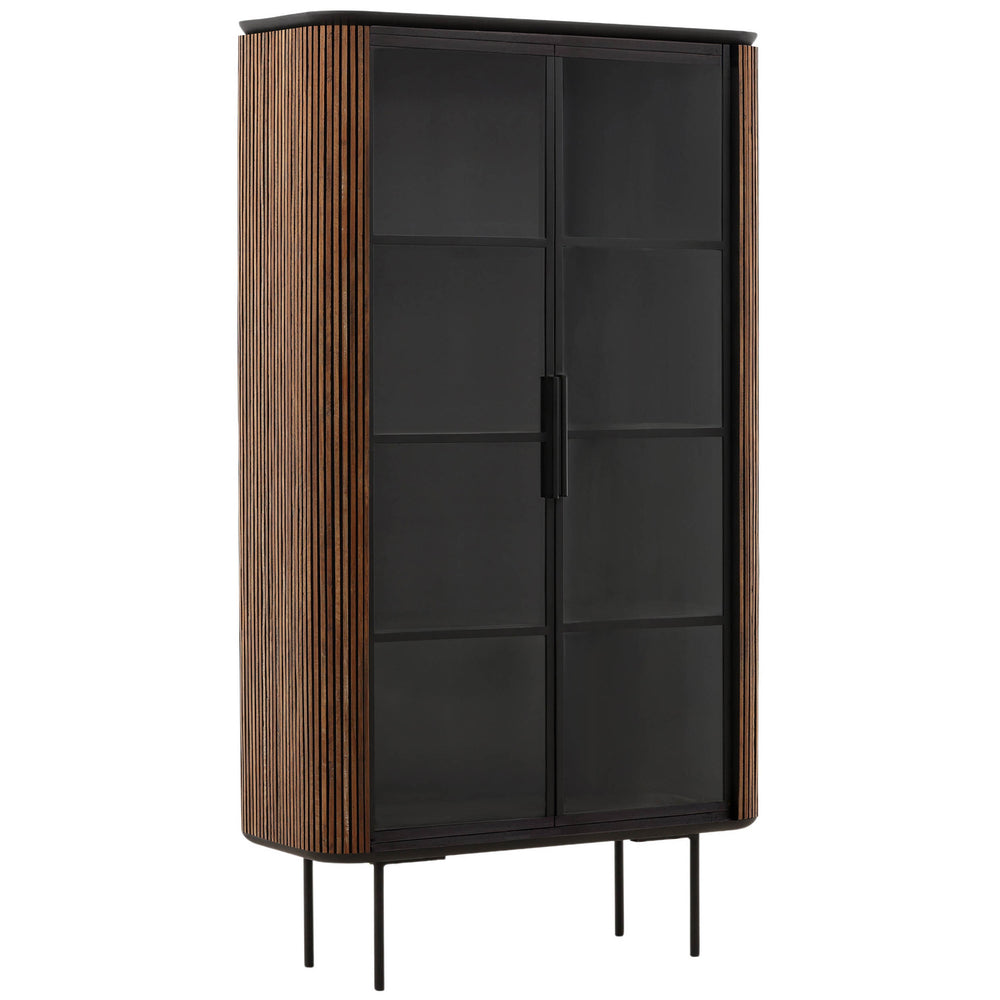 Dabney Glass Cabinet, Natural