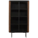 Dabney Glass Cabinet, Natural