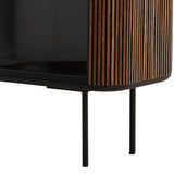 Dabney Glass Cabinet, Natural