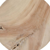 Dacosta Round Accent Table, WhiteWash-Furniture - Accent Tables-High Fashion Home