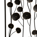 Dainty Flower Wall Decor, Black/Gold, Set of 2
