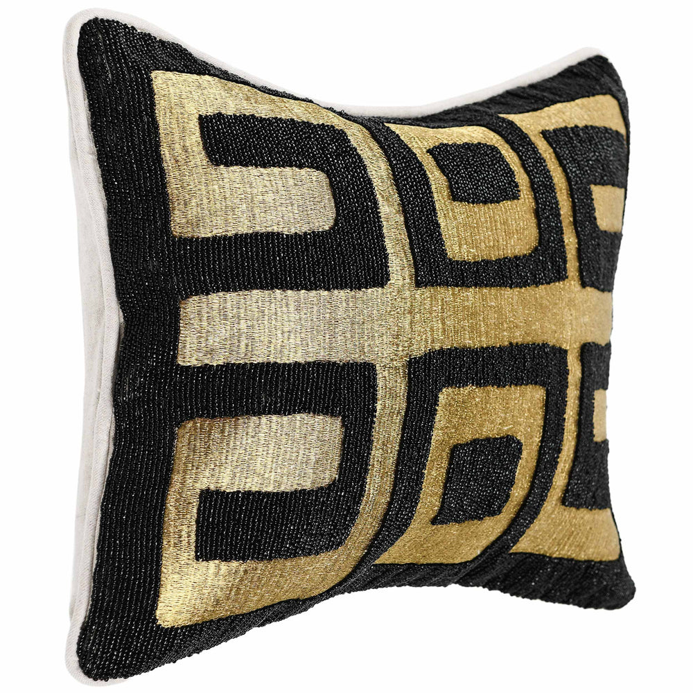 Dala Pillow, Black/Gold