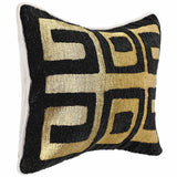 Dala Pillow, Black/Gold