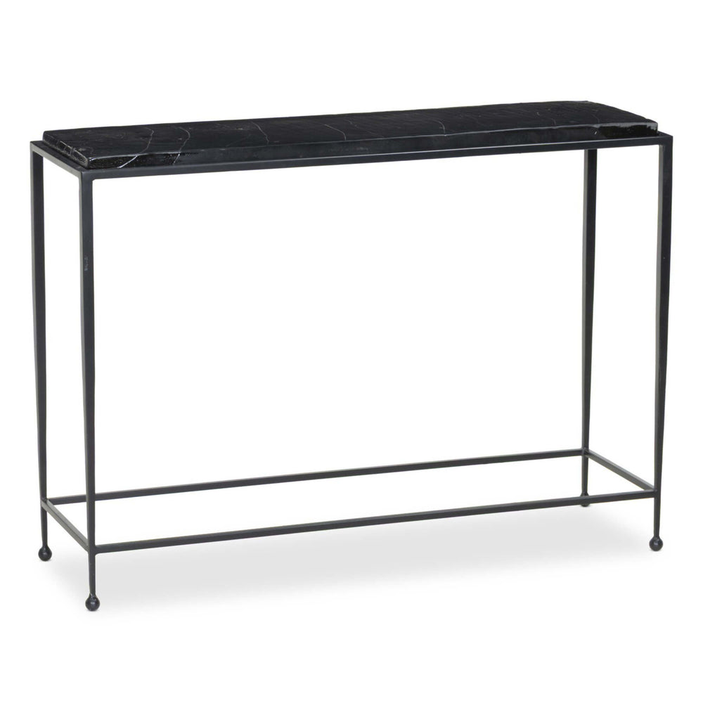Dalston Cast Glass Console Table, Smoked Black by Four Hands-Furniture - Accent Tables-High Fashion Home