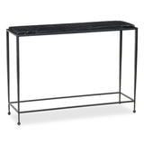 Dalston Cast Glass Console Table, Smoked Black by Four Hands-Furniture - Accent Tables-High Fashion Home