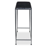 Dalston Cast Glass Console Table, Smoked Black by Four Hands-Furniture - Accent Tables-High Fashion Home