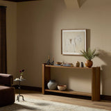 Damari Console Table, Medium Brown by Four Hands-Furniture - Accent Tables-High Fashion Home