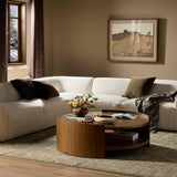 Damari Round Coffee Table, Medium Brown by Four Hands-Furniture - Accent Tables-High Fashion Home