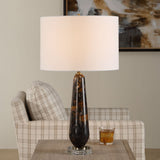 Dames Table Lamp, Black/Gold-Lighting-High Fashion Home