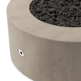 Damian Outdoor Fire Table, Natural-Furniture - Outdoor-High Fashion Home