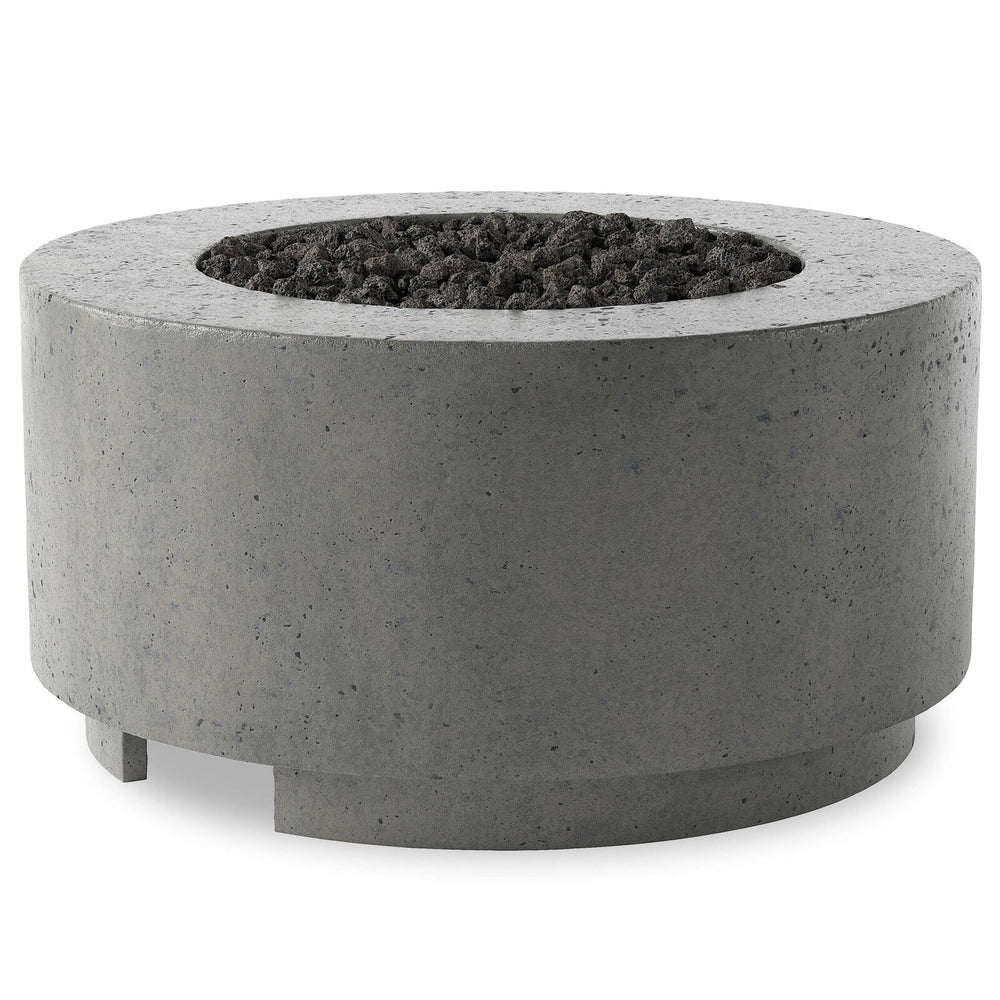 Damian Outdoor Fire Table, Pewter-Furniture - Outdoor-High Fashion Home