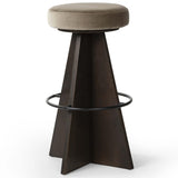 Damon Swivel Bar & Counter Stool, Sapphire Khaki-Furniture - Dining-High Fashion Home