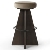 Damon Swivel Bar & Counter Stool, Sapphire Khaki-Furniture - Dining-High Fashion Home