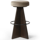 Damon Swivel Bar & Counter Stool, Sapphire Khaki-Furniture - Dining-High Fashion Home