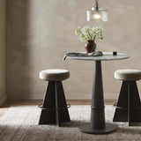 Damon Swivel Bar & Counter Stool, Sapphire Khaki-Furniture - Dining-High Fashion Home