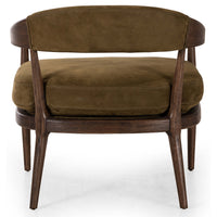Dane Leather Chair, Cottswald Moss