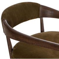 Dane Leather Chair, Cottswald Moss
